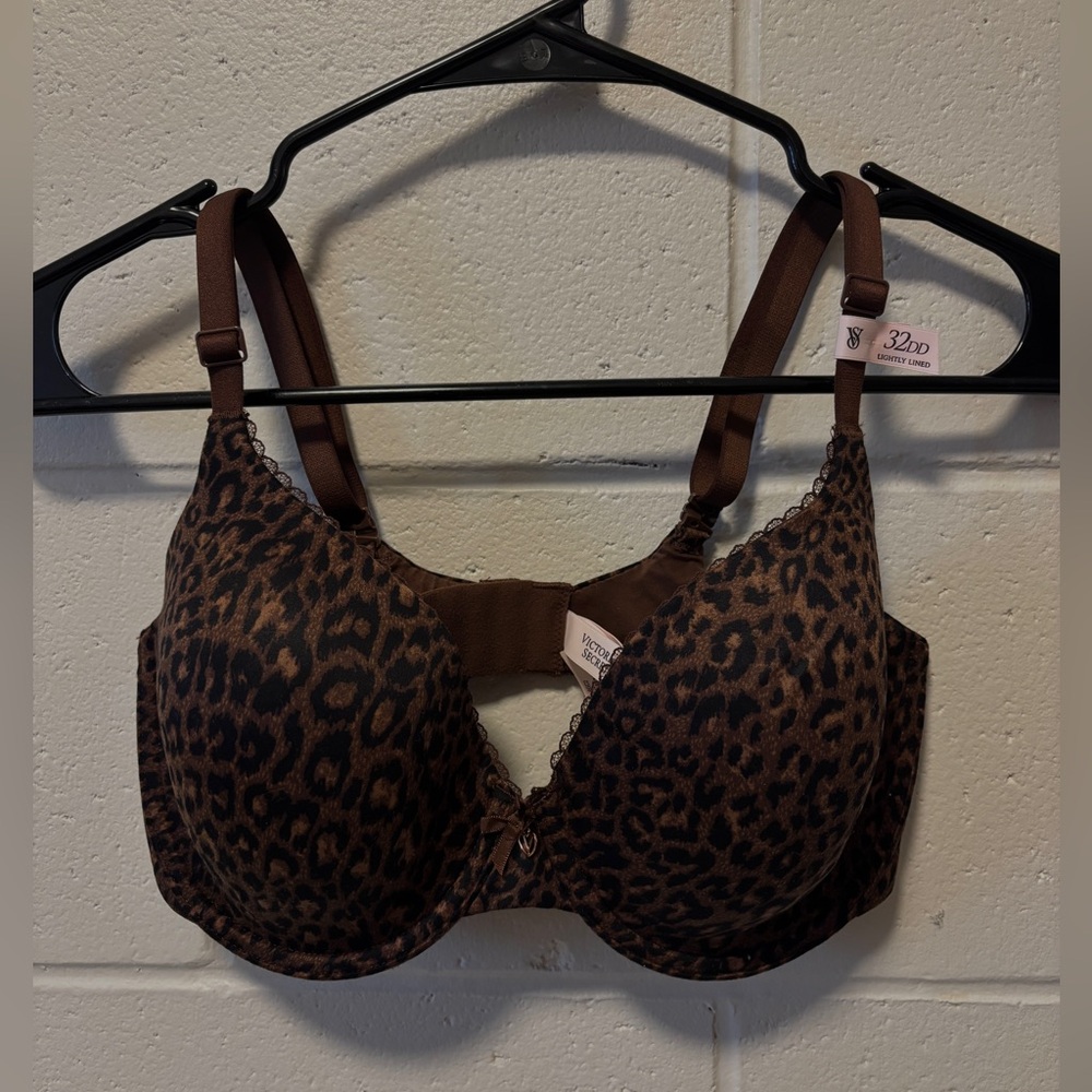 Victoria's Secret Brown and Black Leopard Print Bra